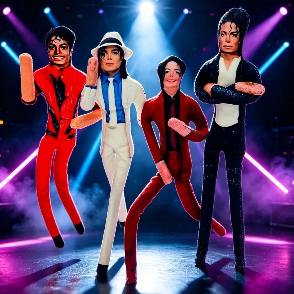 Michael Jackson Plush Doll Collectible Figure Room Decor Gift for Fans Toy Gifts