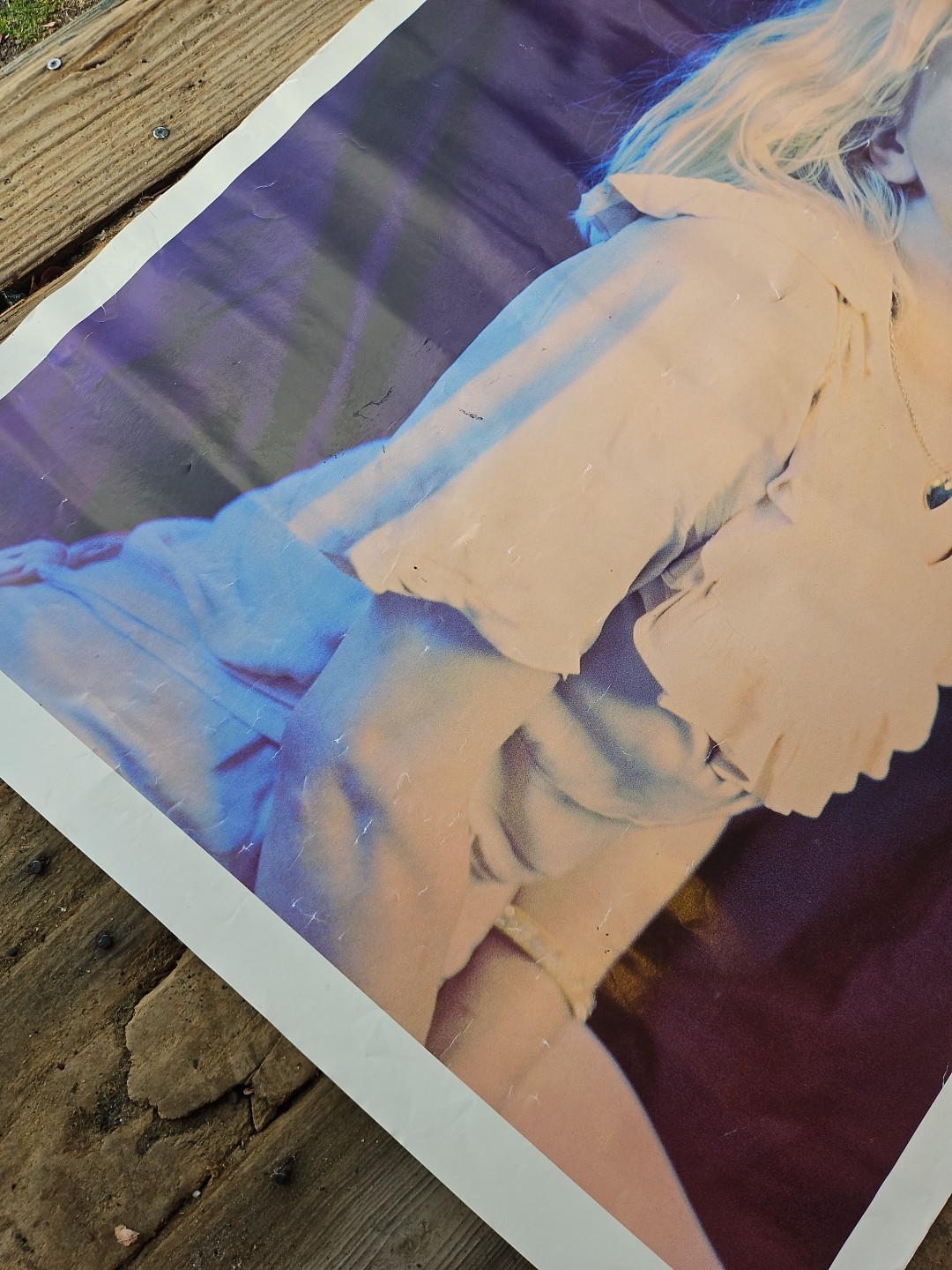 Vintage 90s Courtney Love Hole Band Poster Album Promo 35 X 25 Inches Used