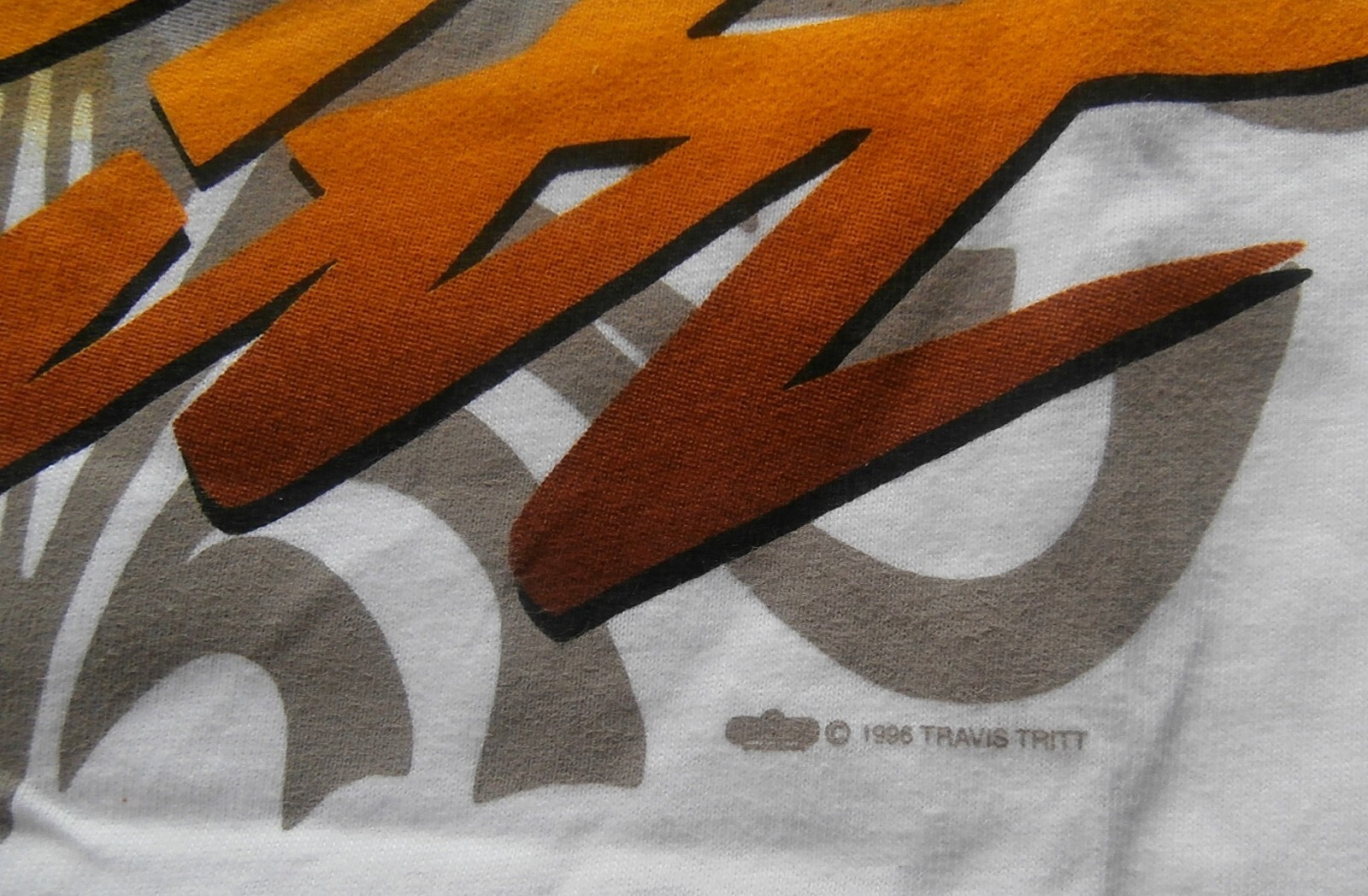 VINTAGE 1996 TRAVIS TRITT 2-SIDED T-SHIRT FOR 1997 TOUR CONCERT– HANES SIZE XXL