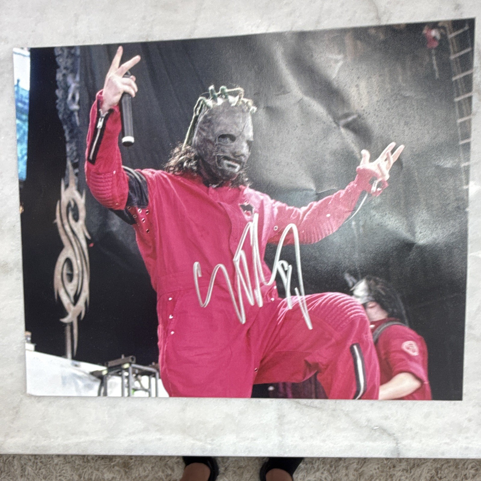 Slipknot Signed Original Live Concert Photograph Autographed in Silver