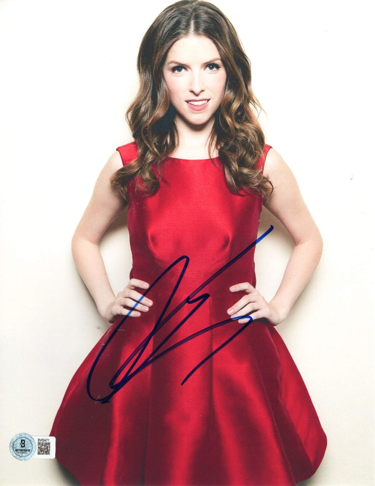 Anna Kendrick Signed Autograph 8×10 Photo Beckett BAS Pitch Perfect