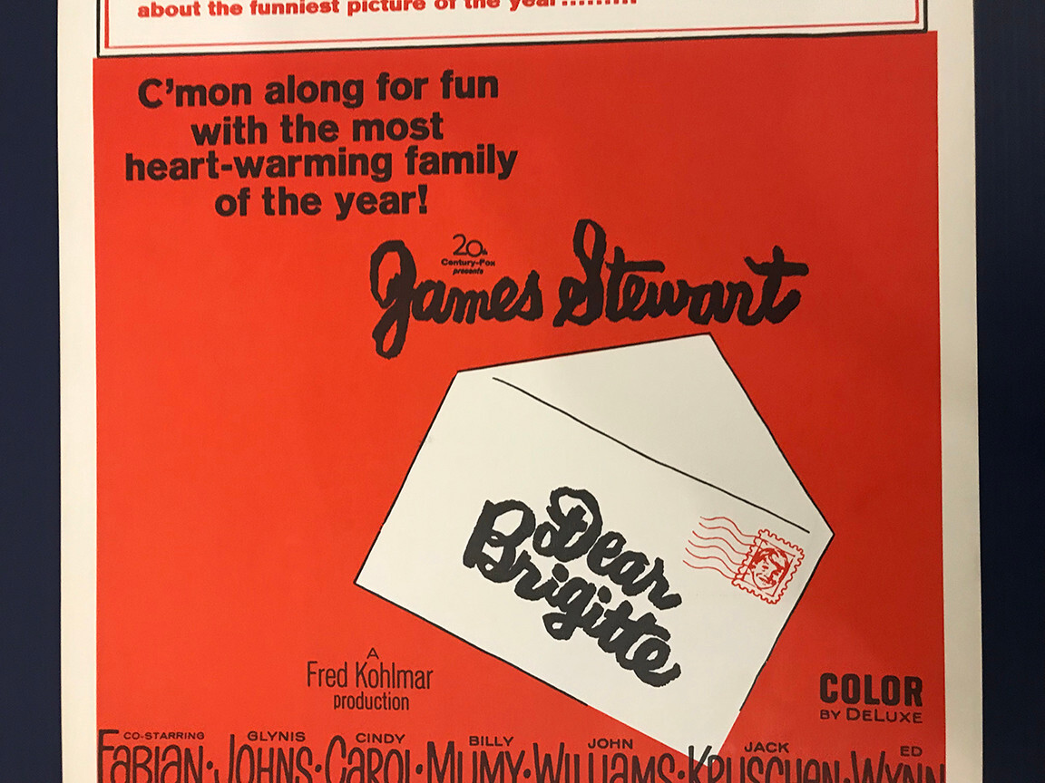 DEAR BRIGITTE (1965) Original 14×36 Insert