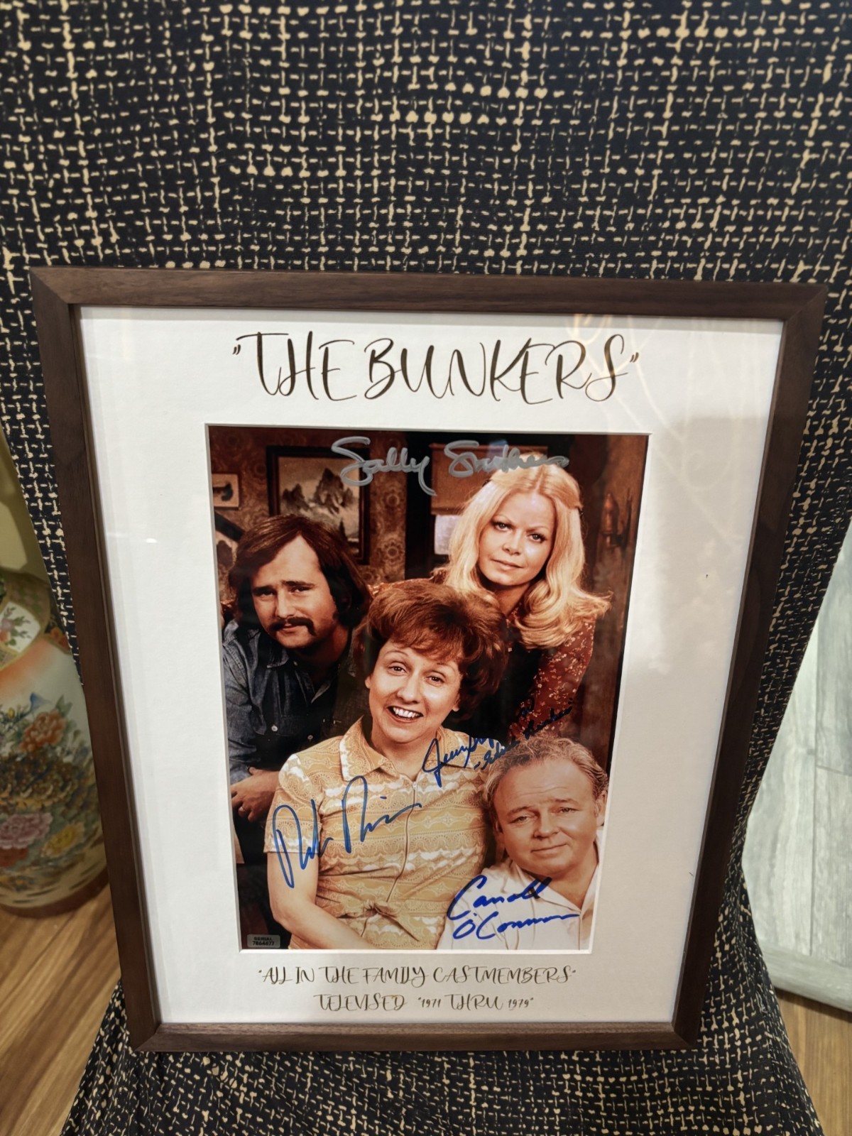 THE BUNKERS=All In The Family Full Cast Signed Autographed 8×12 inch Photo + COA