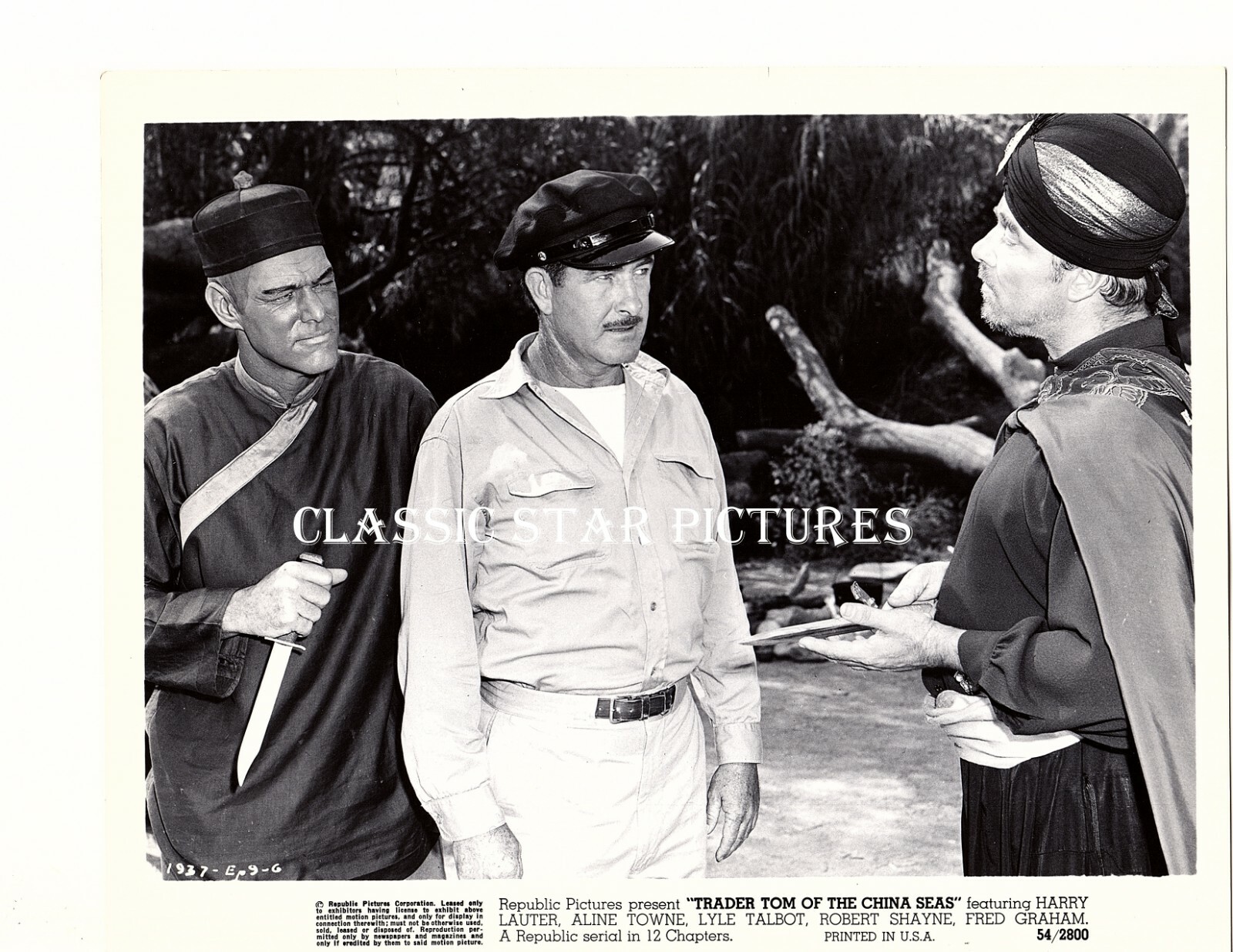 Q694 Fred Graham Richard Alexander Charles Sullivan ? Trader Tom 1954 photo