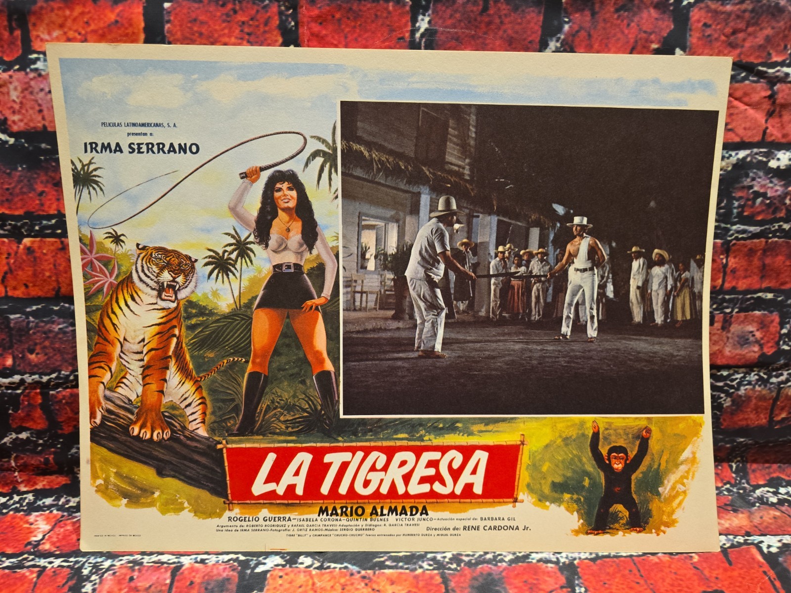 AUTHENTIC SET OF (8) 1973 La Tigresa – Irma Serrano Movie Posters – 16.5″x12.5″