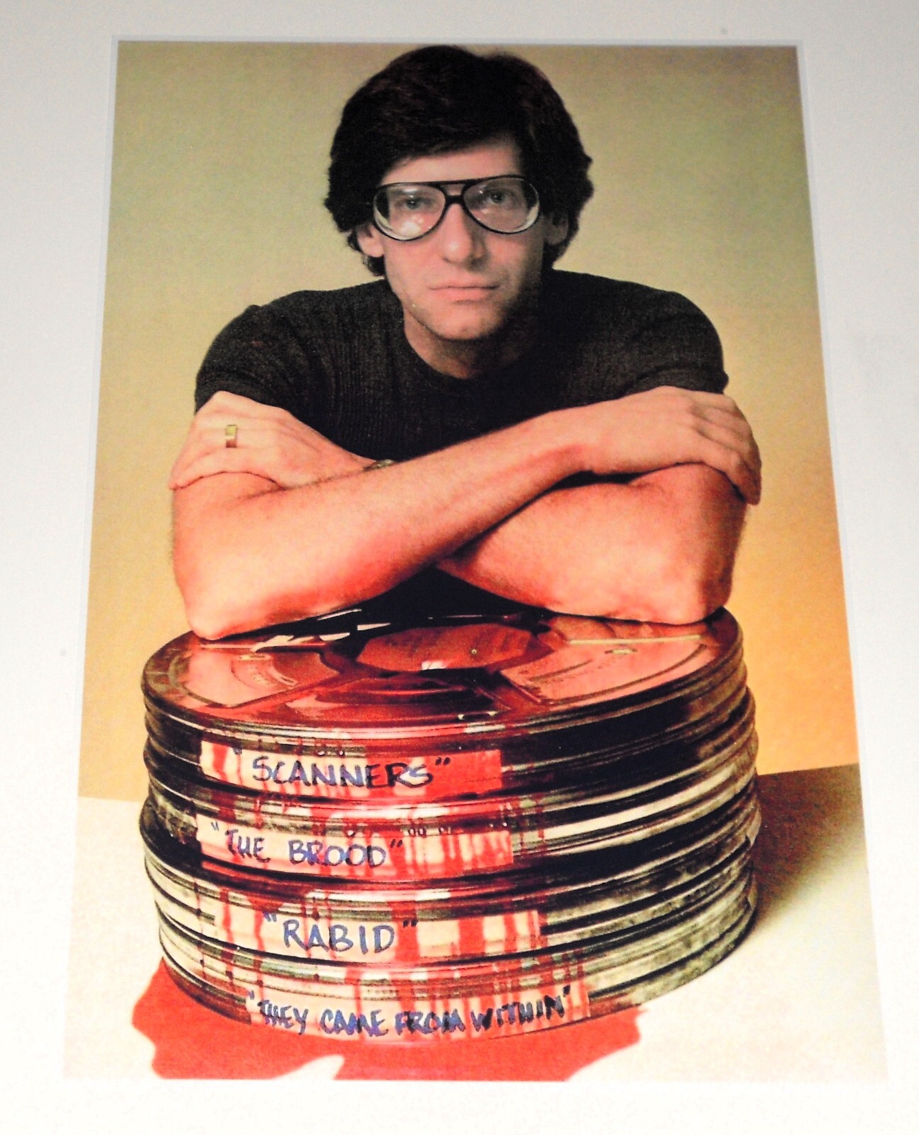 David Cronenberg The Brood, Rabid Blood on Film Cans ’82 Poster 19″x13″ Scanners