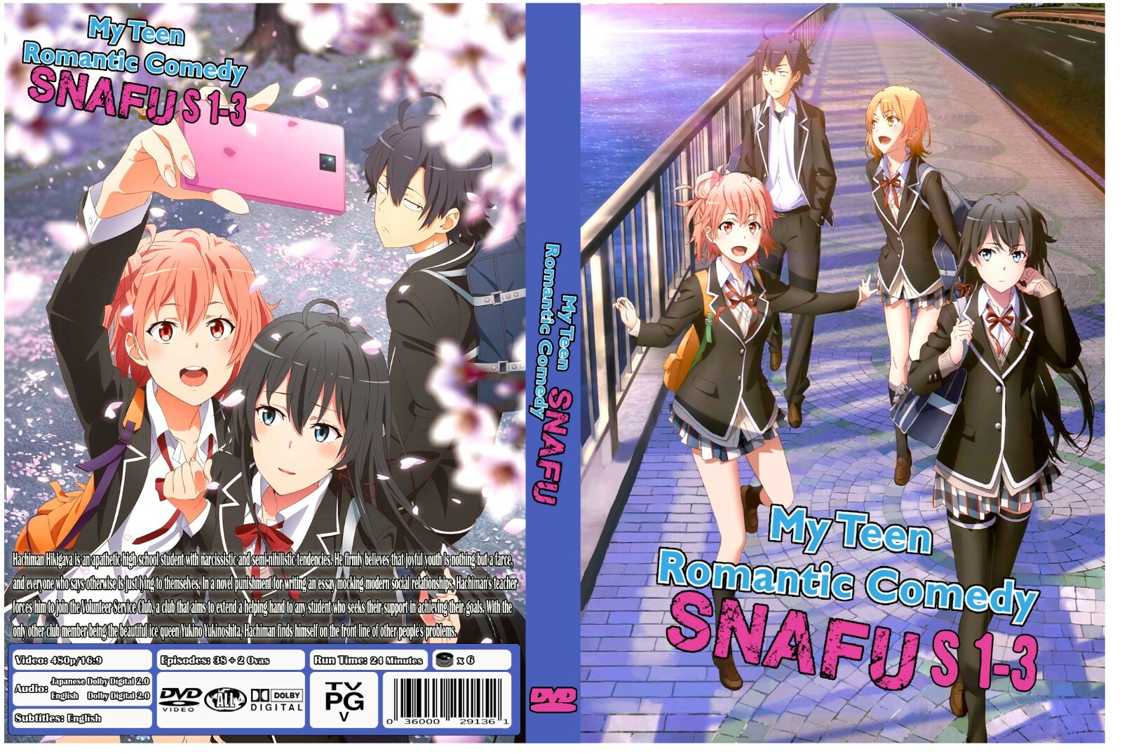 My Youth Romantic Comedy Is Wrong, As I Expected SNAFU Season 1-3 Dual Audio