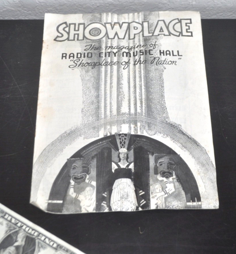 Vintage RADIO CITY MUSIC HALL. 1941 SHOWPLACE Magazine Program. Rockettes. Lydia