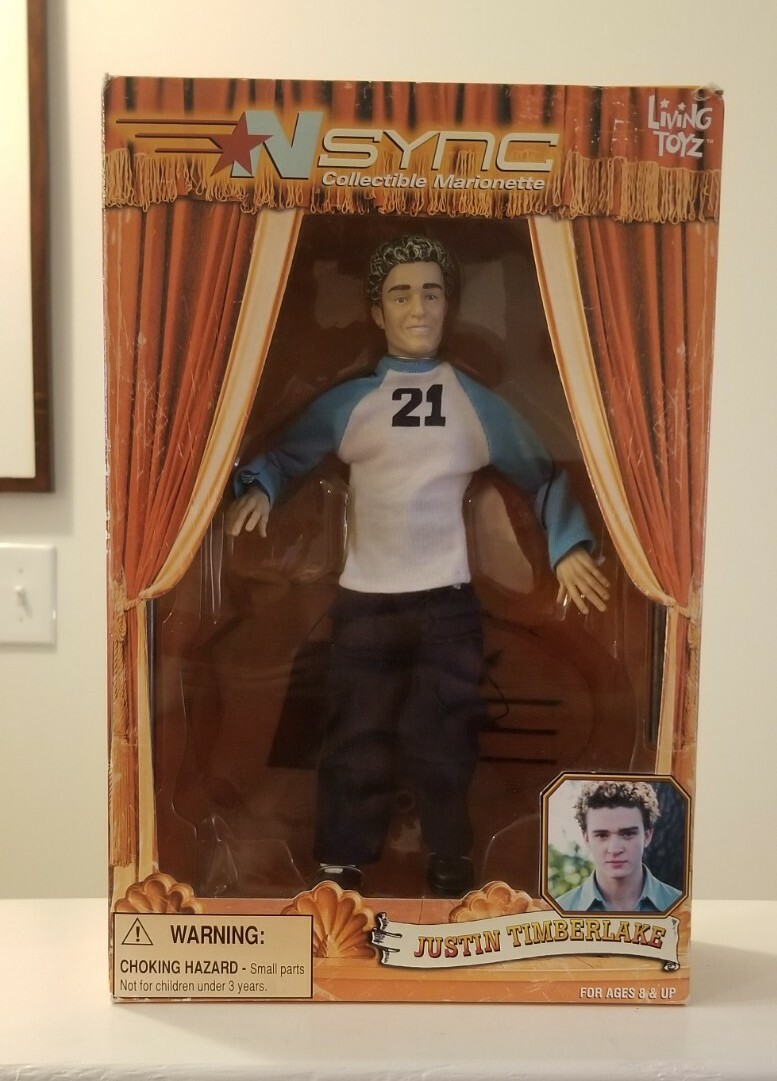 Living Toyz NSYNC Collectible Marionette Doll Justin Timberlake – NIB Sealed