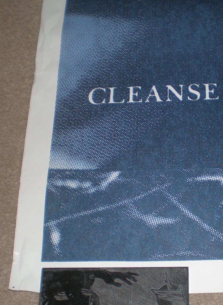 SKINNY PUPPY CLEANSE FOLD MANIPULATE POSTER 1987 Great Britain 25×35 RARE