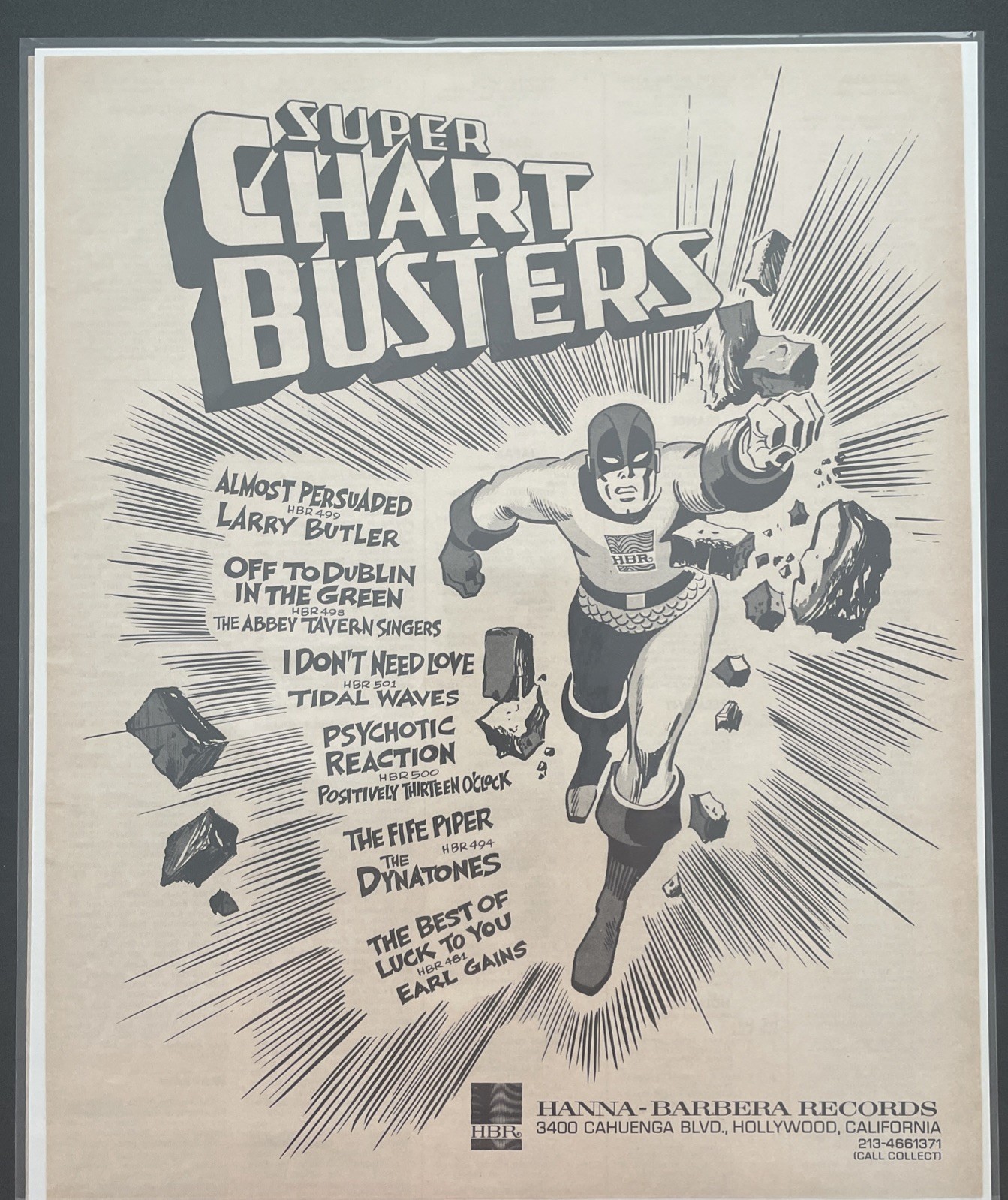 1966 BATMAN TV Series POSITIVELY 13 O’CLOCK, TIDAL WAVES Hanna- Barbera Promo Ad