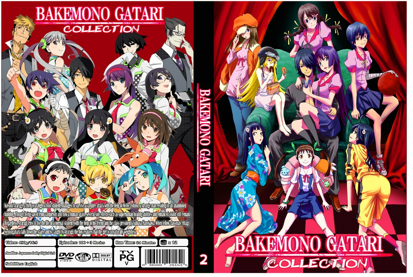 Bakemonogatari Anime Series Complete Collection + 3 Movies