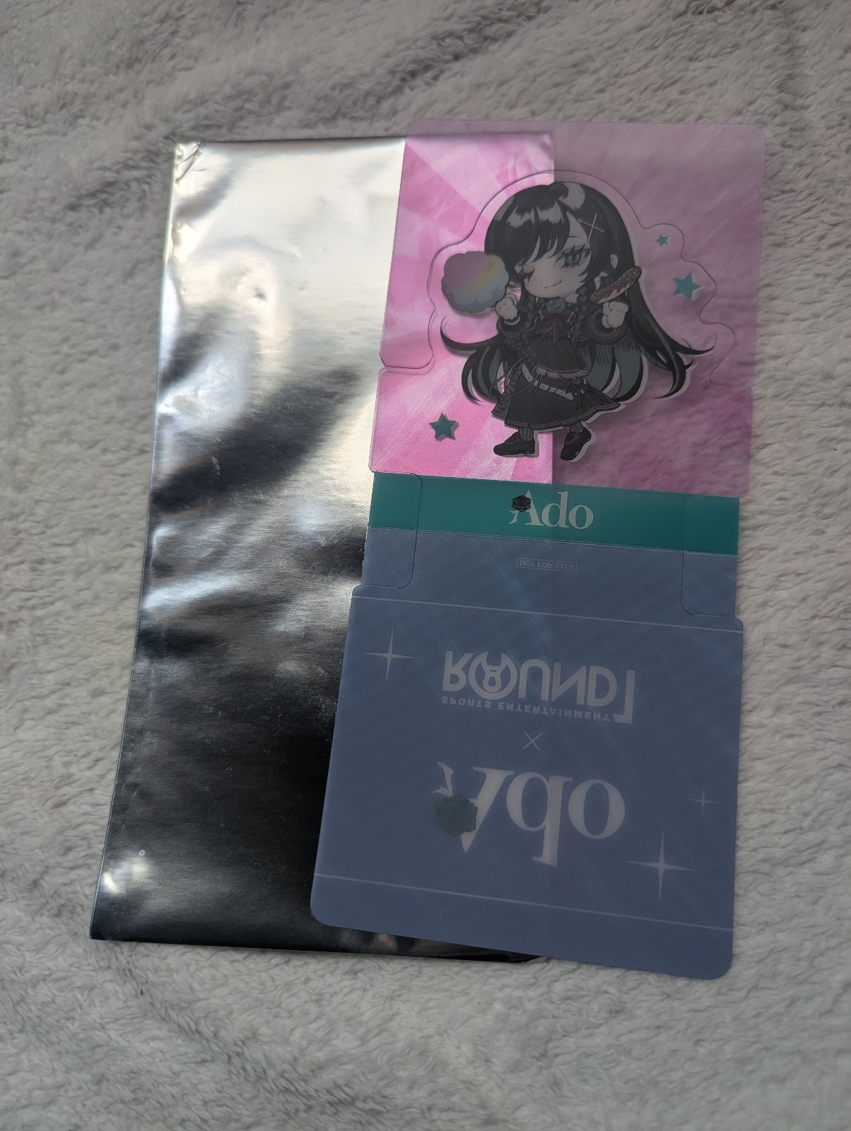 Ado Coaster Round 1 Exclusive Pink Promotion Item Japanese Singer Merchandise