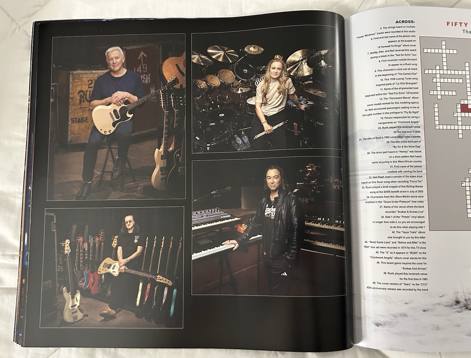 OFFICIAL RUSH 50 FIFTY SOMETHING 2026 TOUR BOOK PROGRAM GEDDY LEE