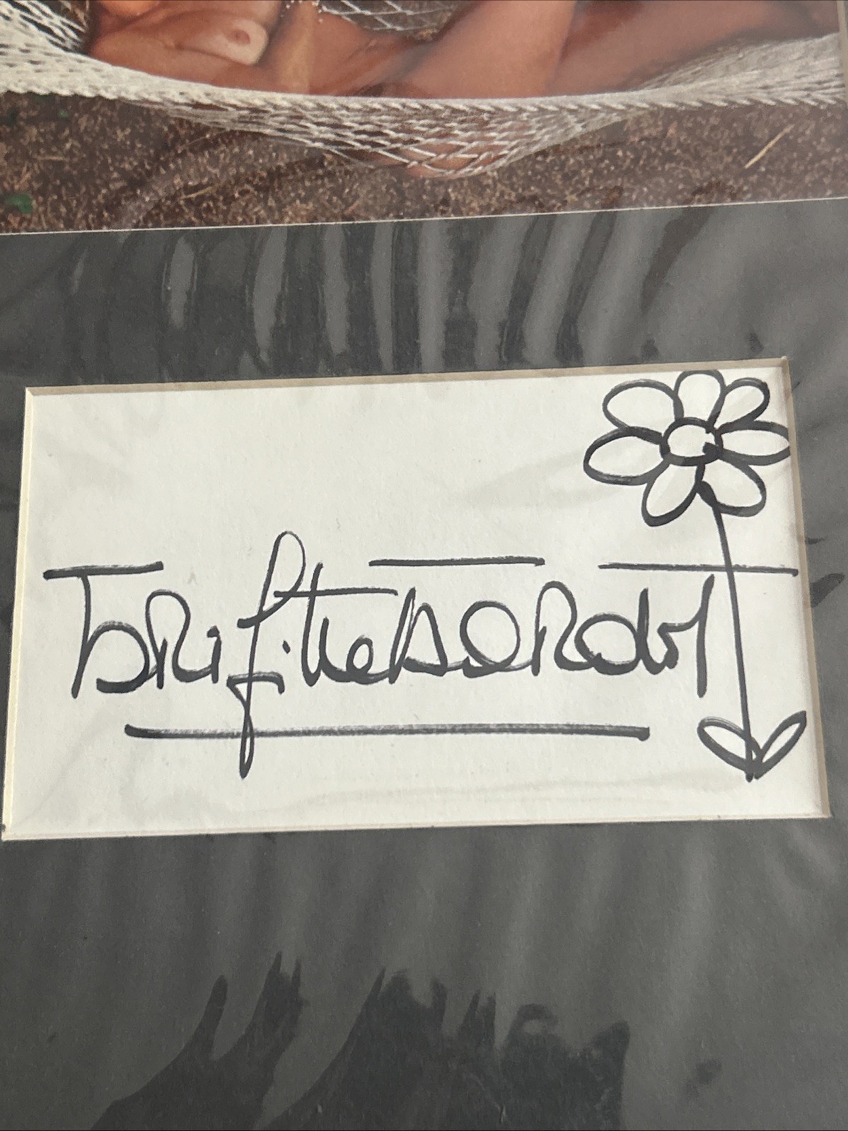 Brigitte Bardot Signed DOUBLE NUDE 12×19 Framed Photos w/ Hand Drawn Sketch