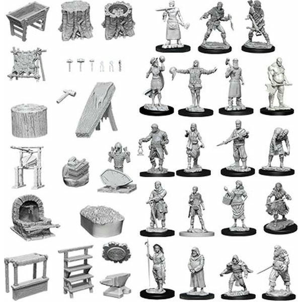 WizKids Miniatures: W8 Townspeople & Accessories