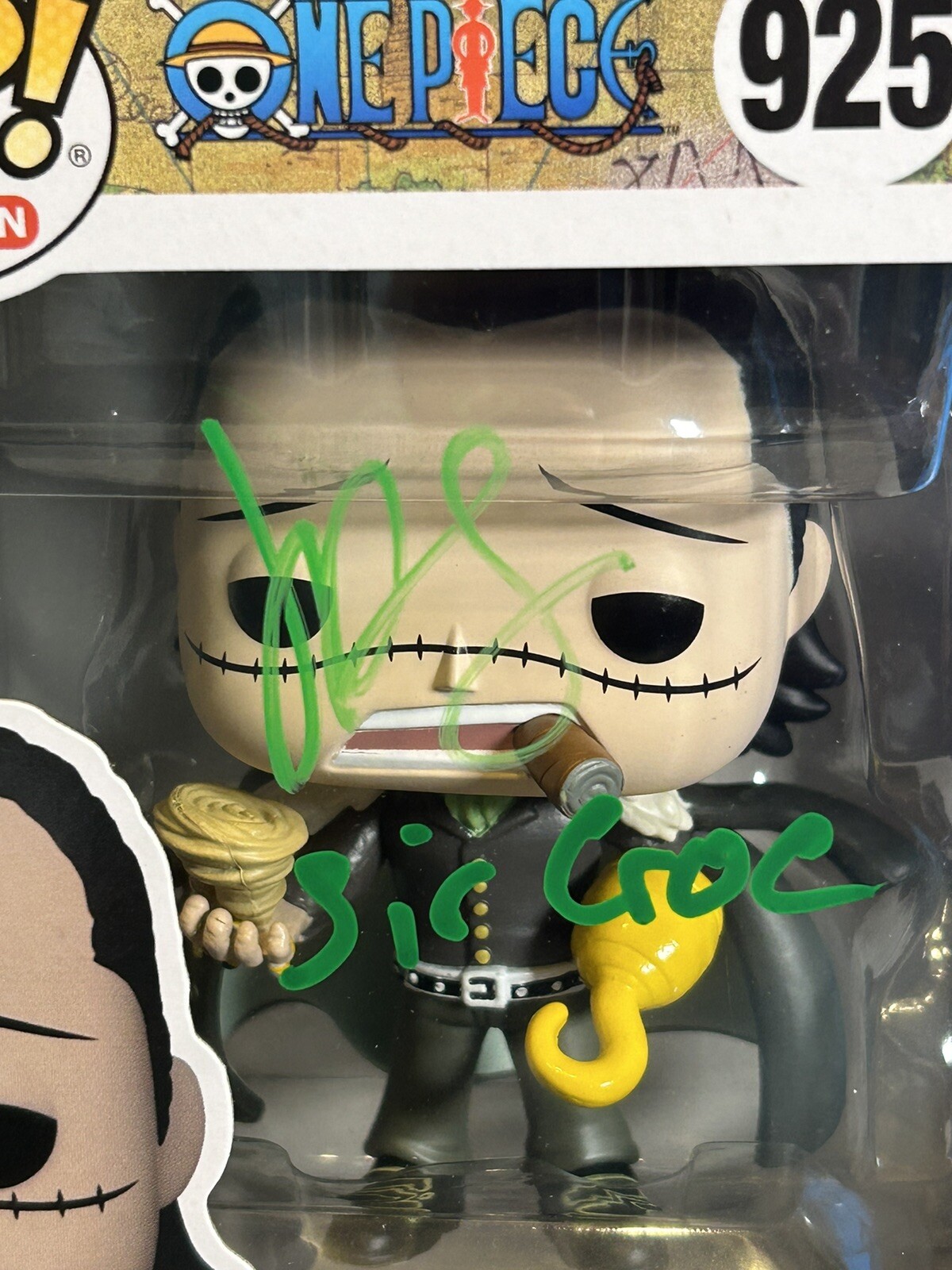 John Swasey Signed Funko Pop Crocodile One Piece #925 OCCM COA Sir Croc