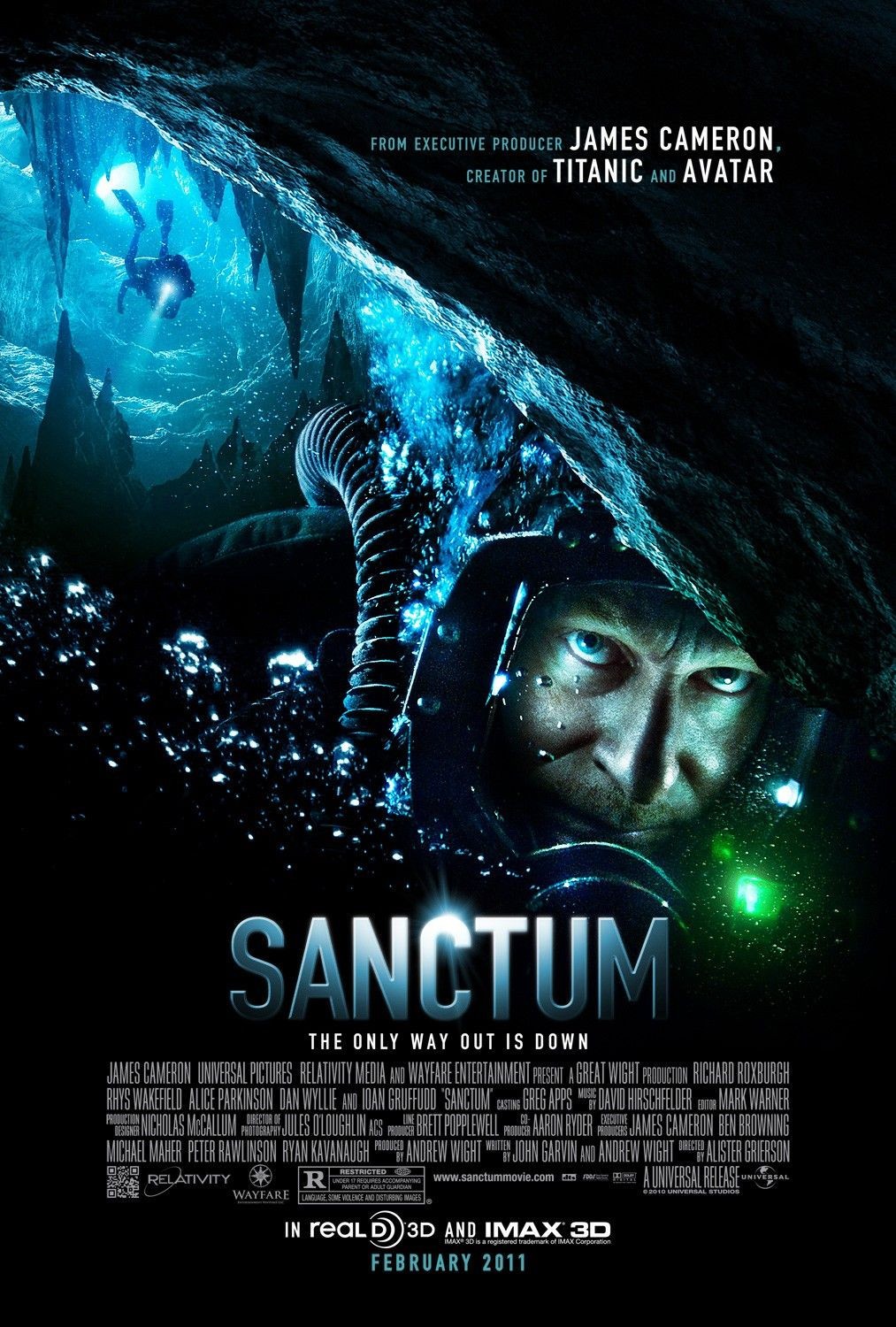 SANCTUM 27X40 ORIGINAL DOUBLE SIDED ONE SHEET MOVIE POSTER NEAR MINT COND.