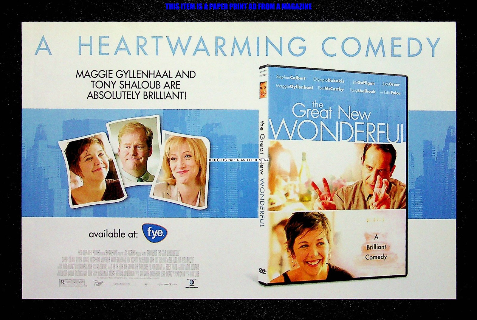 The Great New Wonderful Vivendi Visual Ent 2006 Print Magazine Ad Poster ADVERT