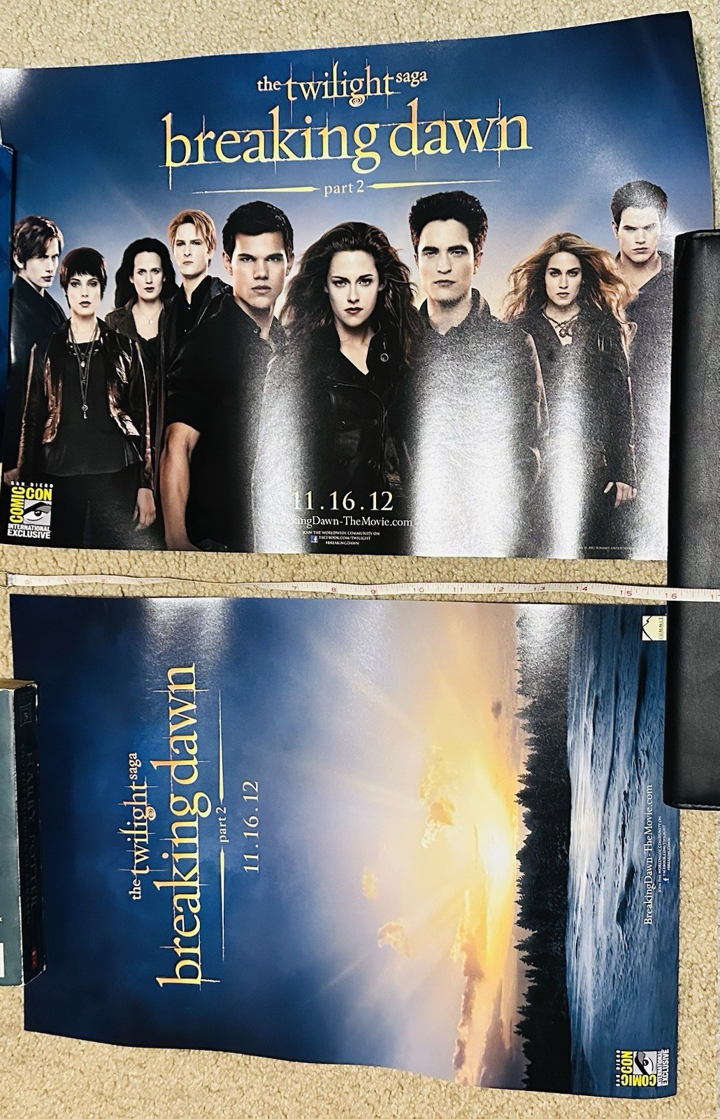 TWILIGHT BREAKING DAWN PART 2 11″x17″ Original Promo Posters SDCC 2012 RARE
