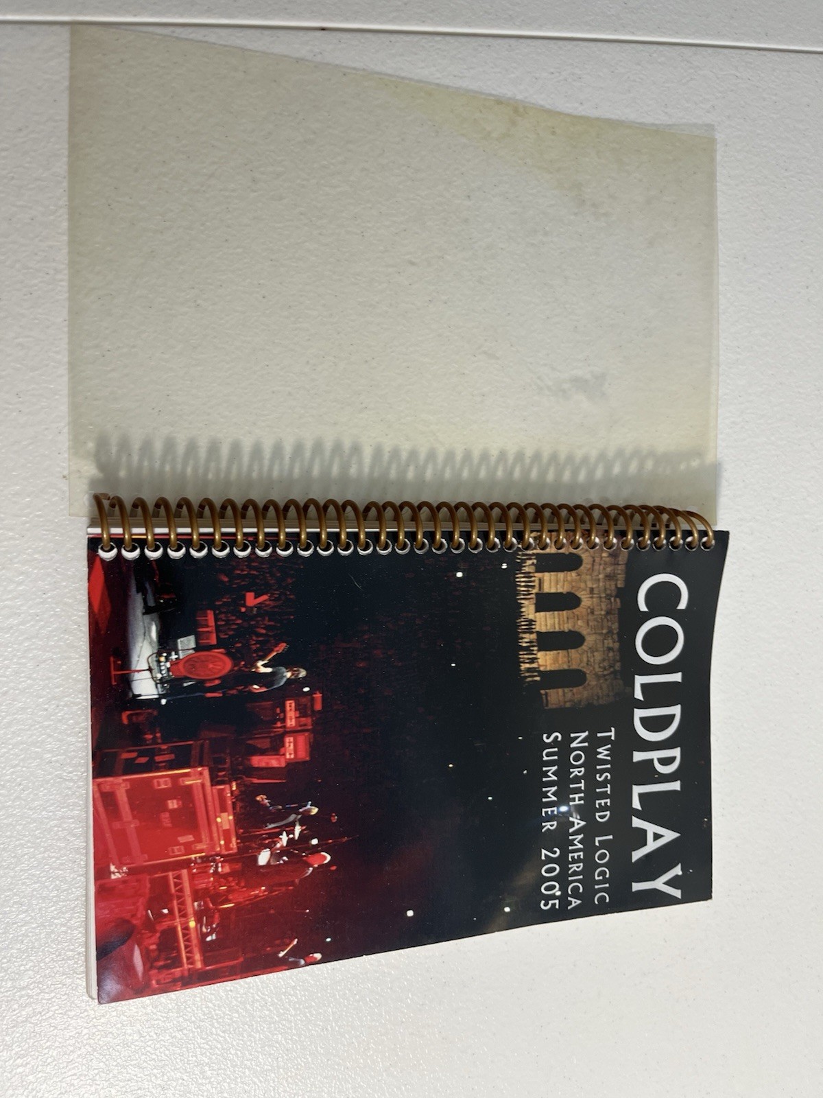 Coldplay Twisted Logic North America Summer 2005 Original Crew Tour Itinerary