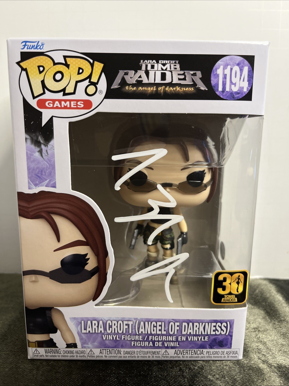 Angelina Jolie Autograph Signed Tomb Raider Lara Croft Funko Pop 1194 With COA