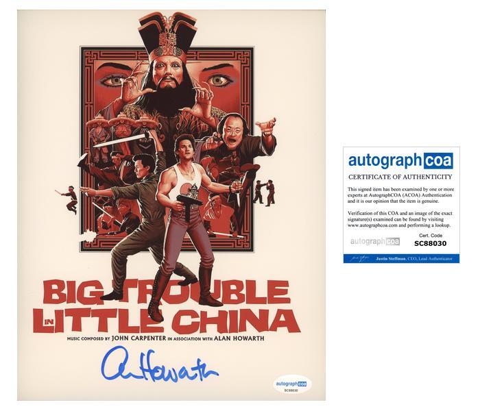 Alan Howarth “Big Trouble in Little China” Composer SIGNED 8×10 Photo ACOA