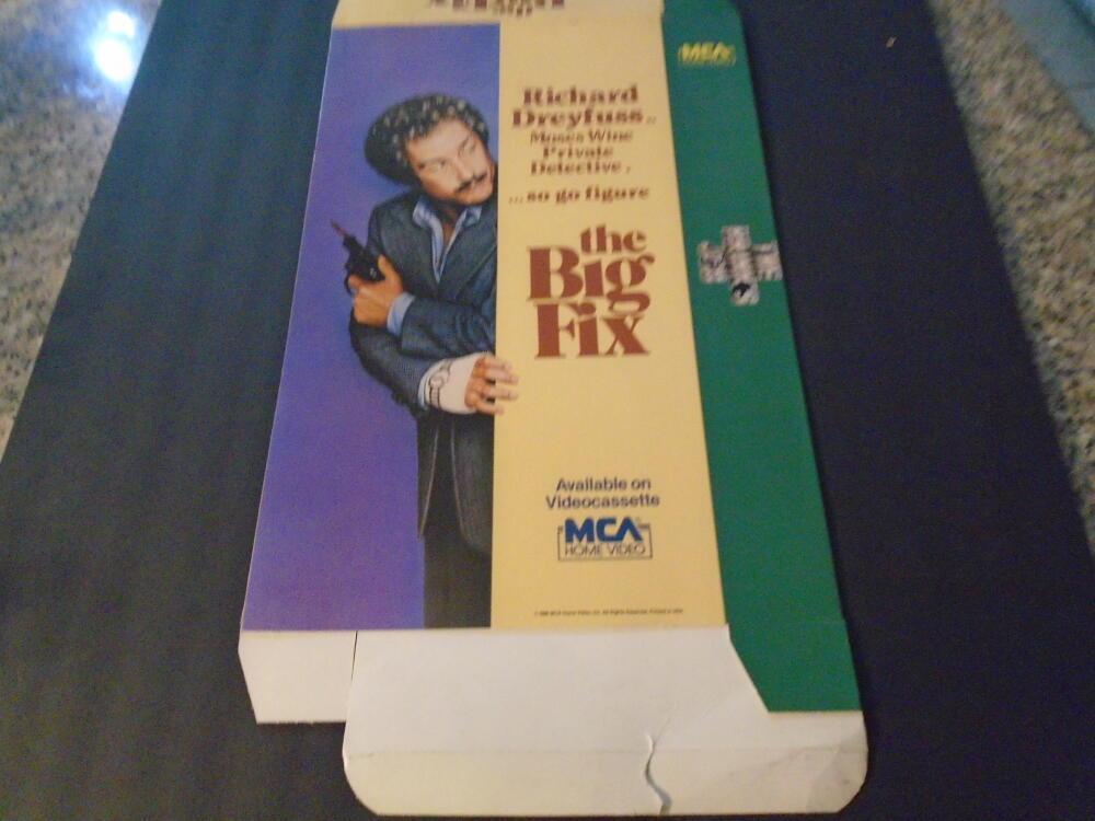 Vintage Promo MCA Home Video The Big Fix / The Brink’s Job Box Flat ID:92596