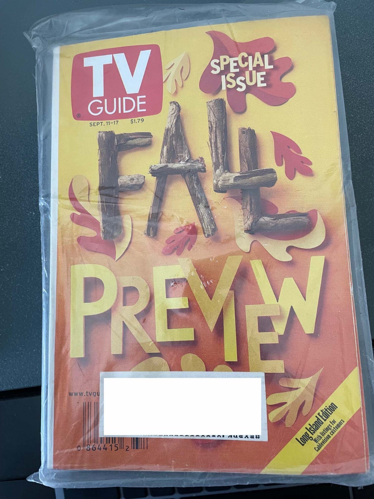1999 TV Guide Fall Preview Special Issue Sept. 11-17