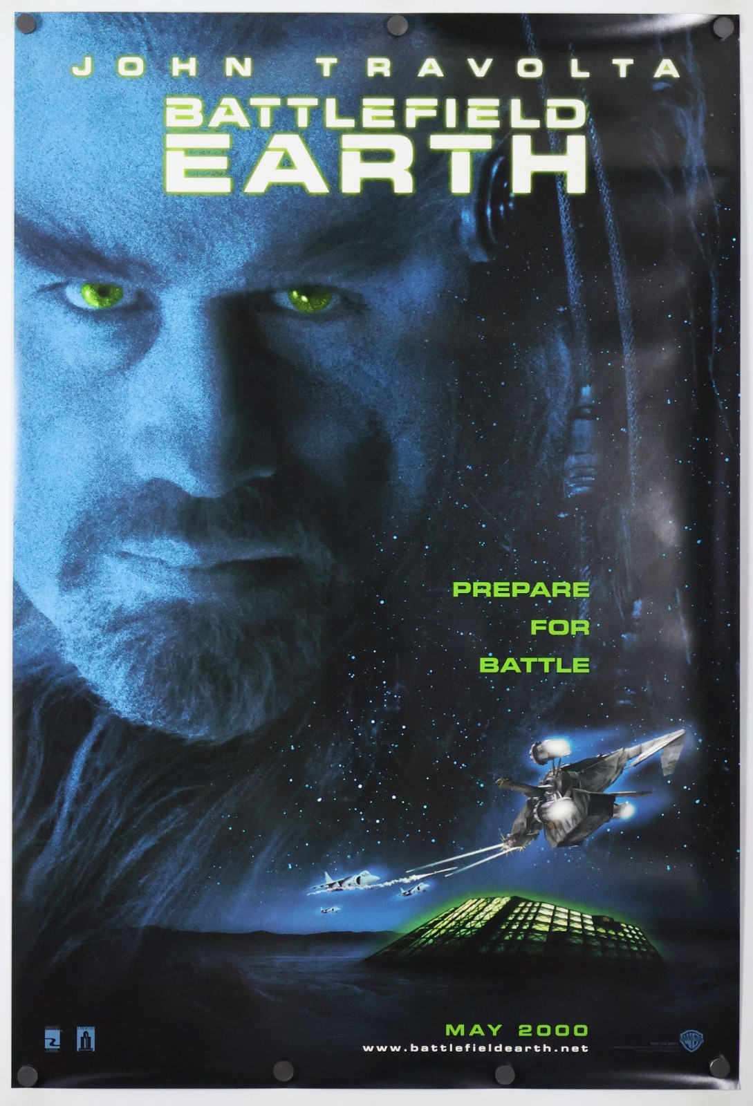 Battlefield Earth – original DS movie poster – 27×40 2000 Advance John Travolta