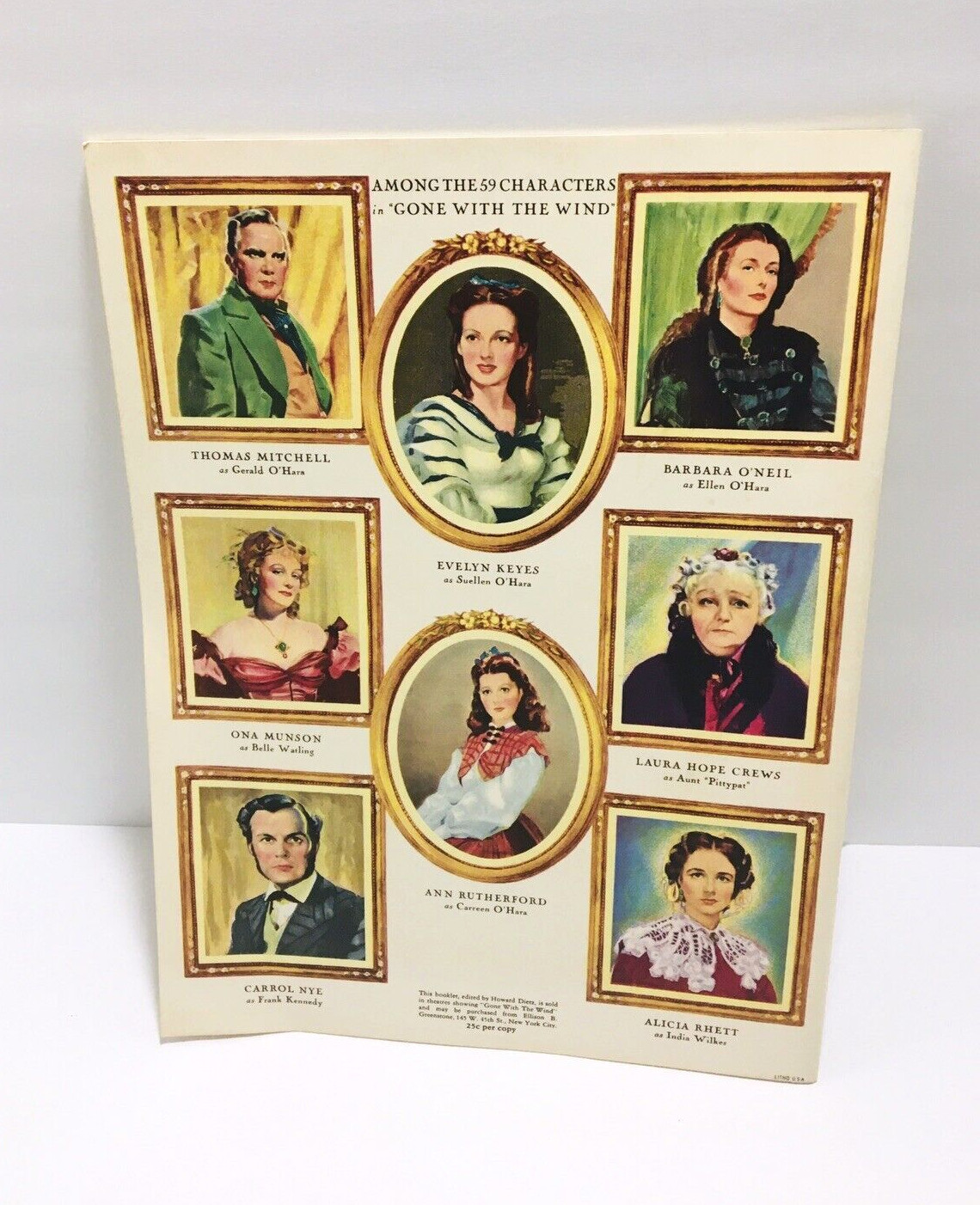 Orig Gone With The Wind Program 1939 United Artist Movie Theatre Insert, Parking