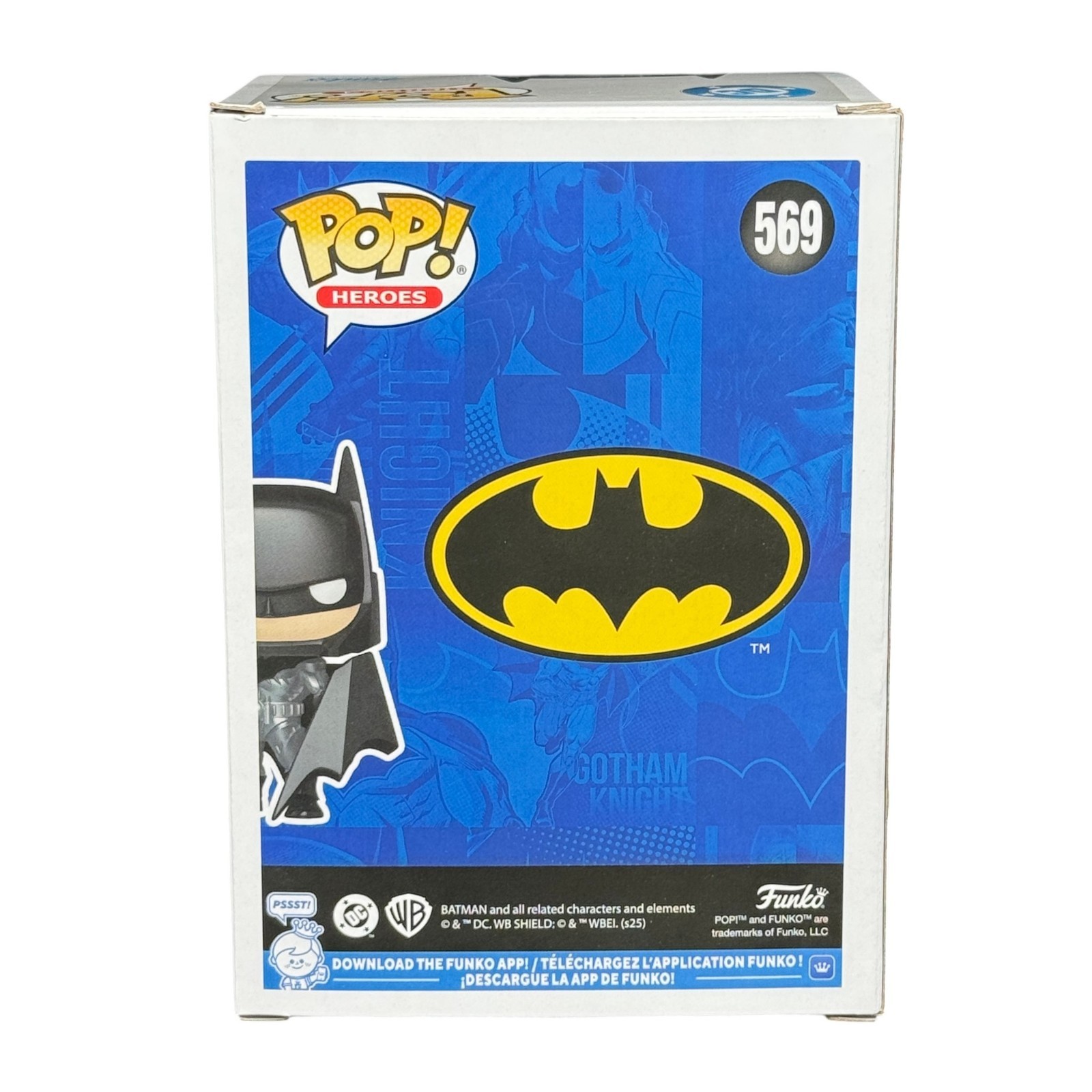 Christian Bale Batman Super Heros Funko Pop 569 Autograph Beckett Authentic