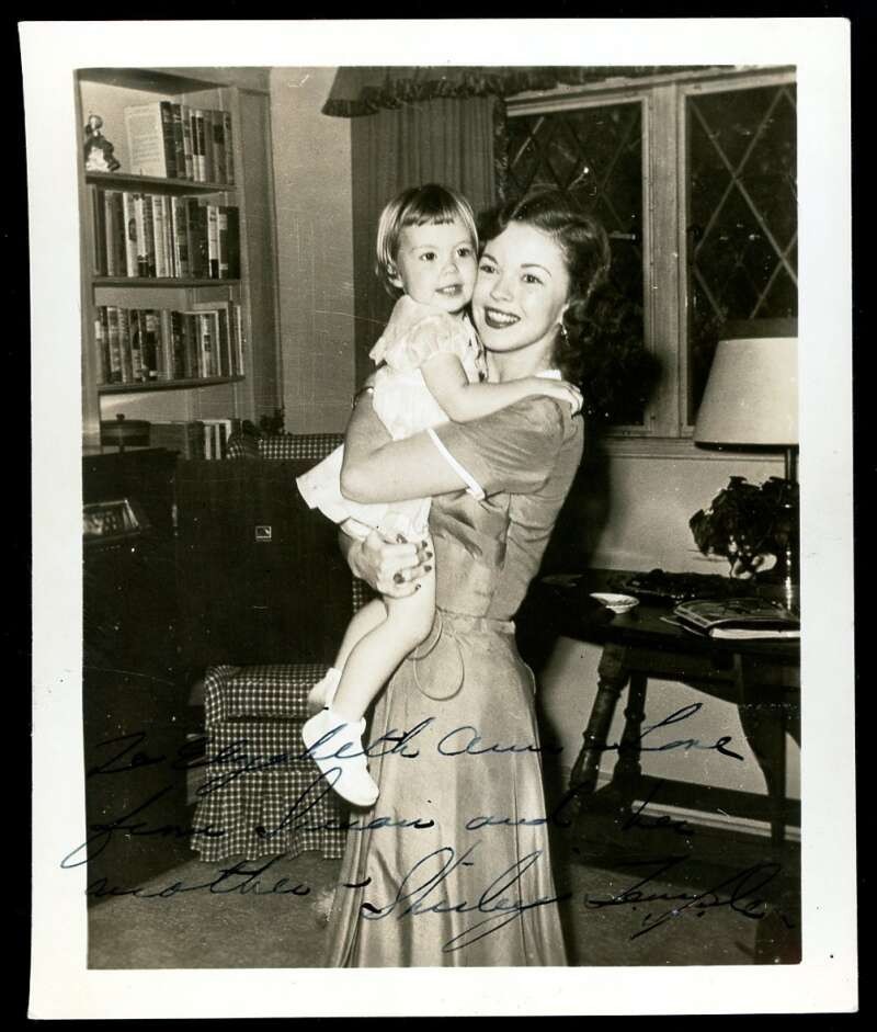 Shirley Temple PSA DNA Coa Signed Original 4×5 Photo Autograph
