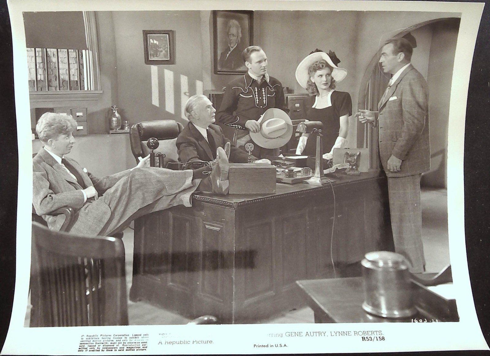Sioux City Sue Lot of Six 8 x 10 Stills 1946 Gene Autry, Lynne Roberts!