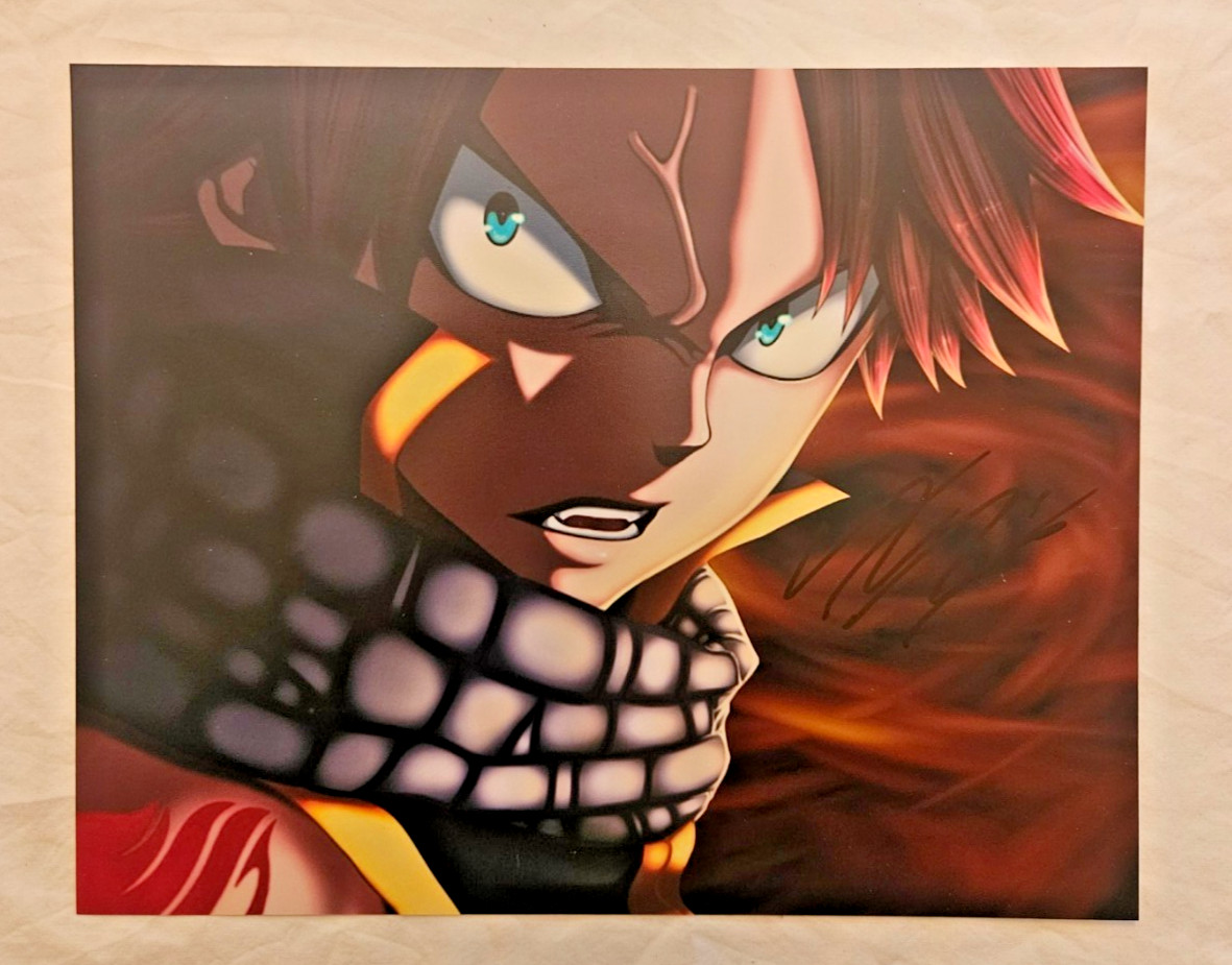 Nathan Sharp signed 8×10 Fairy Tail
