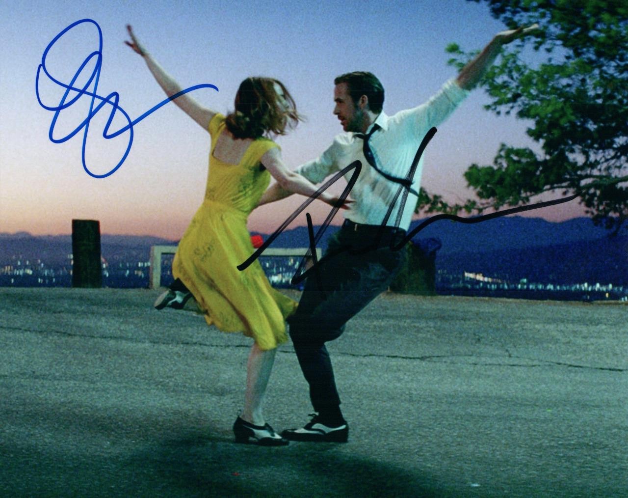 Ryan Gosling Emma Stone signed 8×10 Photo Pic autographed Picture with COA