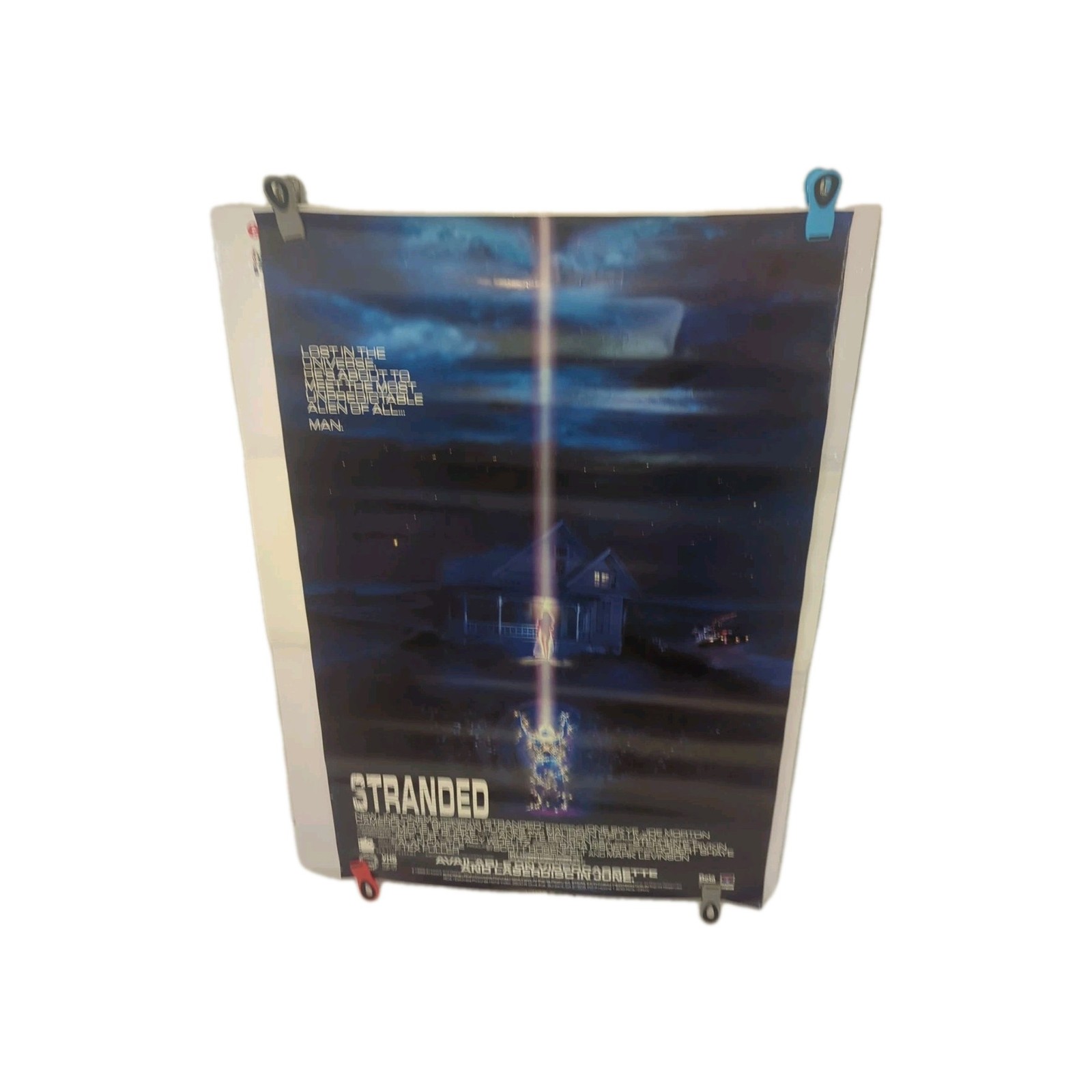 Stranded 1988 VHS Movie Poster 27×40 Maureen O’Sullivan Single Sided Rolled