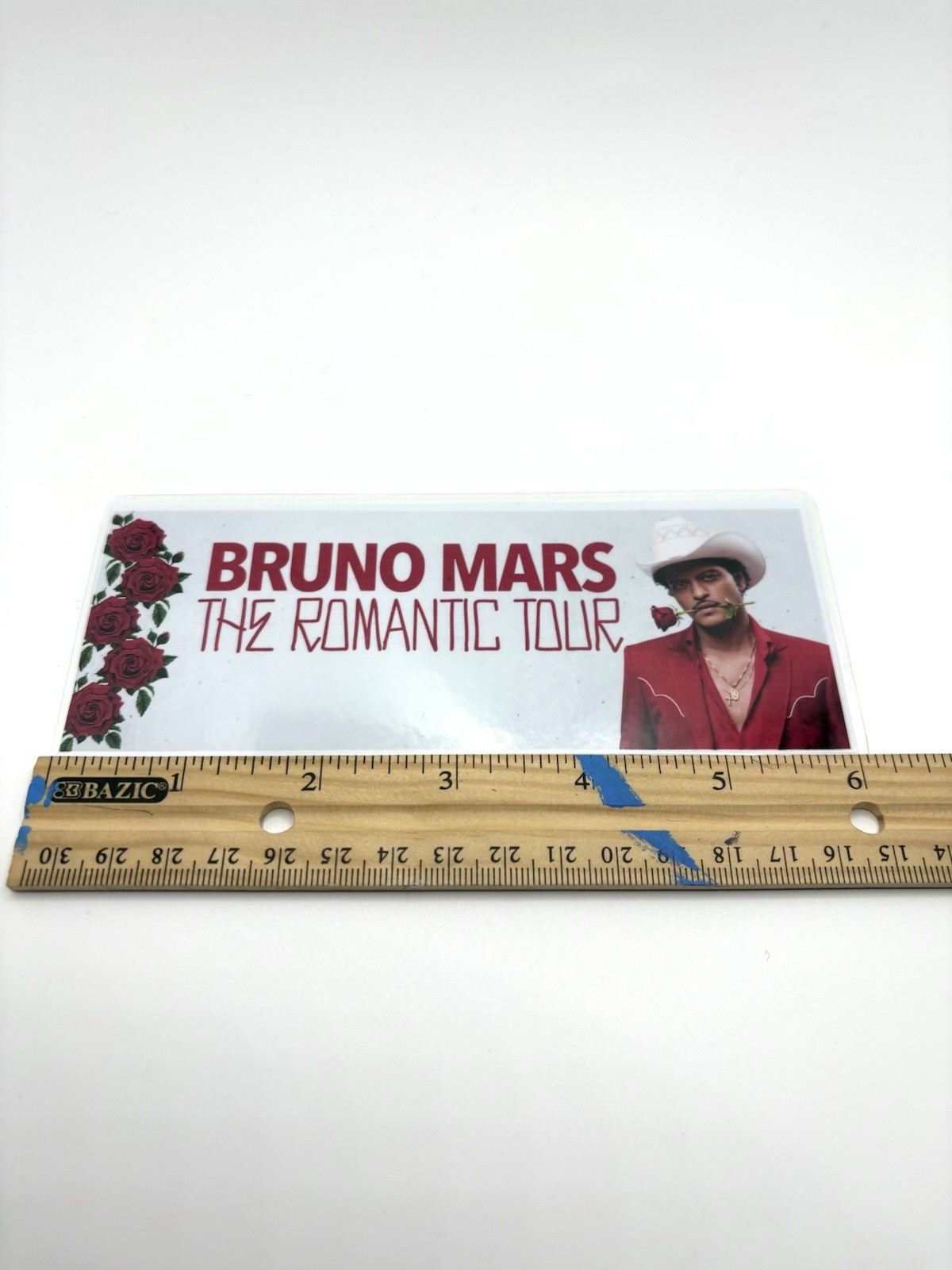 Customized Souvenir Bruno Mars Romantic Tour Concert Ticket Keepsake