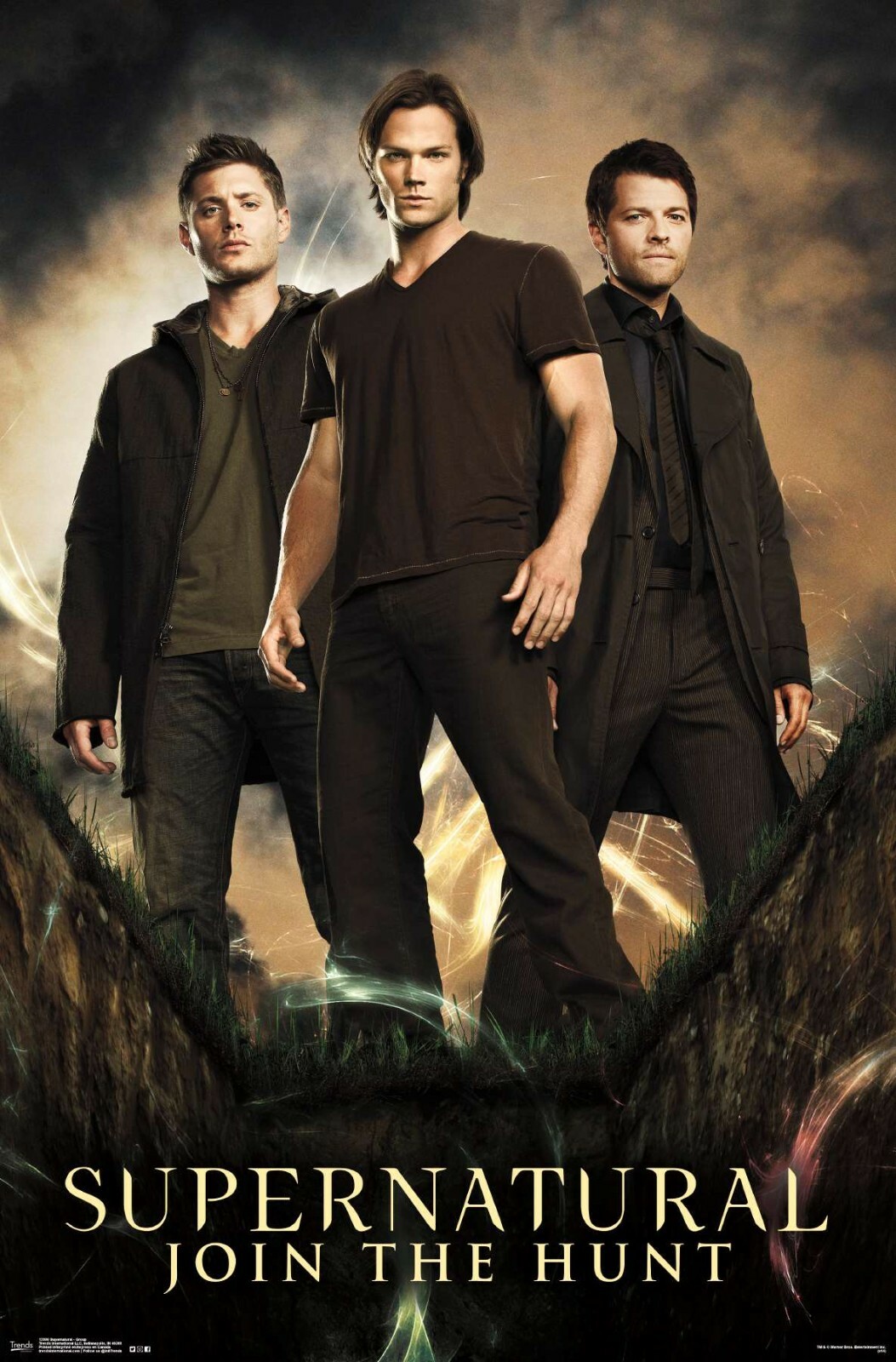 WARNER BROTHERS SUPERNATURAL GROUP POSTER NEW 22×34 FREE SHIPPING