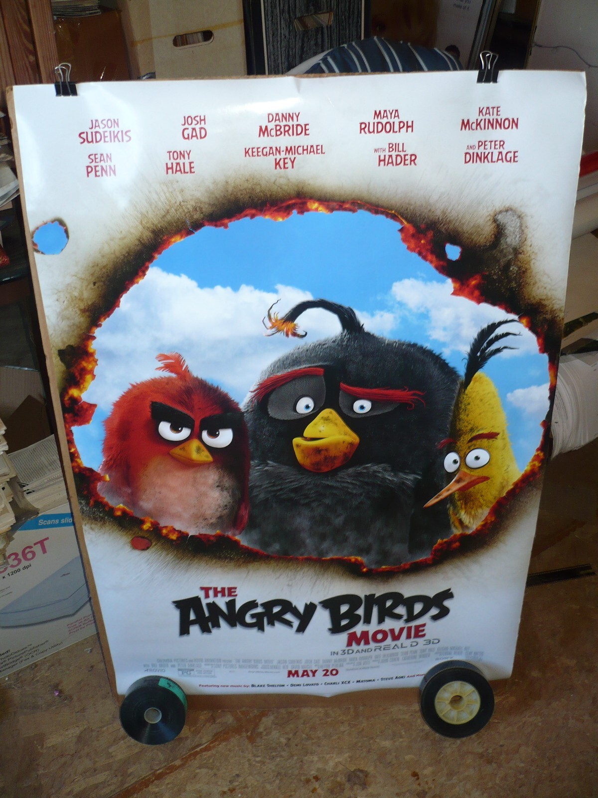 THE ANGRY BIRDS MOVIE, original rolled D/S 1-sht / movie poster (animation) 2016