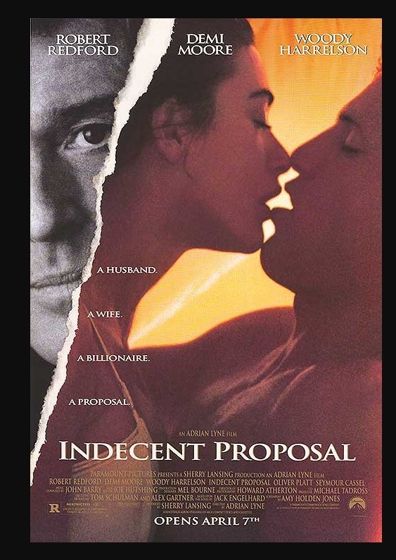 27 Inch x 40 Inch Indecent Proposal Original Double Sided Poster Rolled
