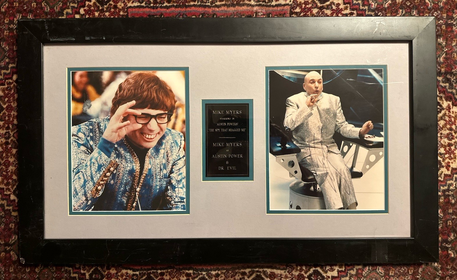 Mike Myers Austin Powers Dr.Evil 8X10 Photos Hand Signed Autographed Framed 1999