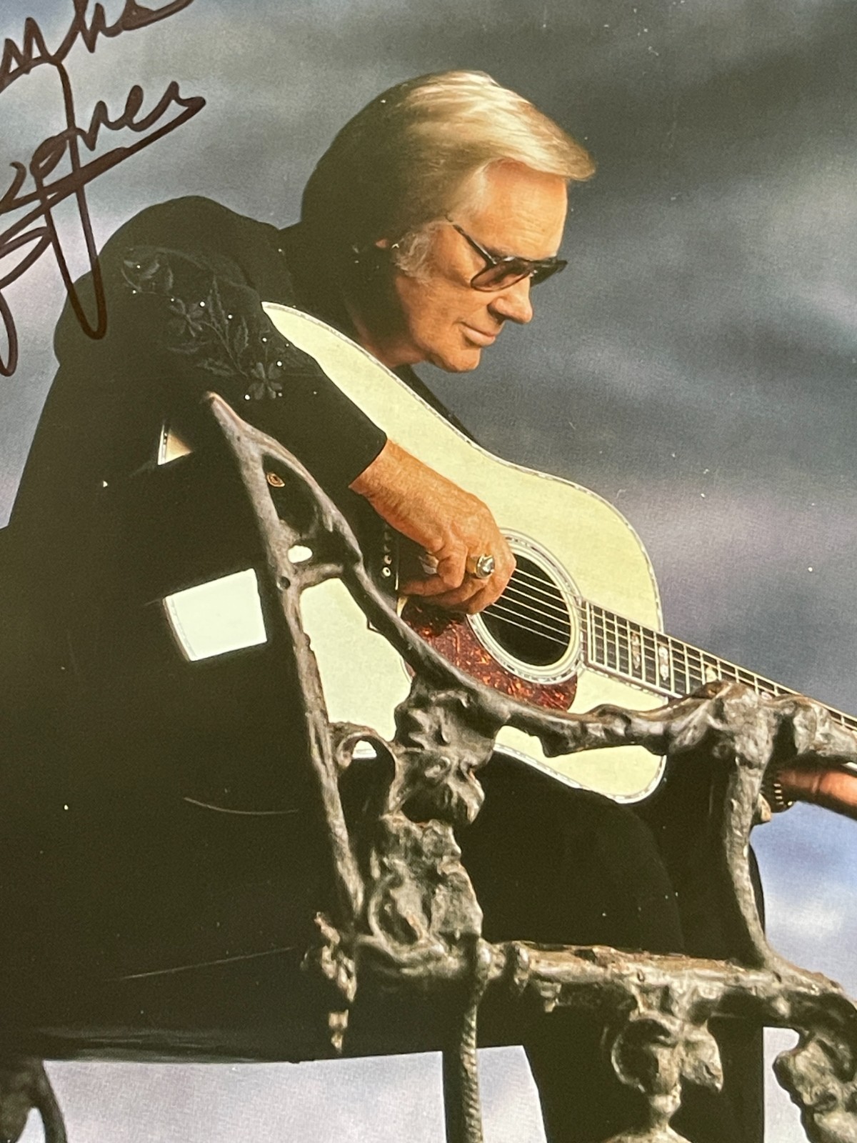 George Jones Autograph 8×10 Photo Country Music Legend Original