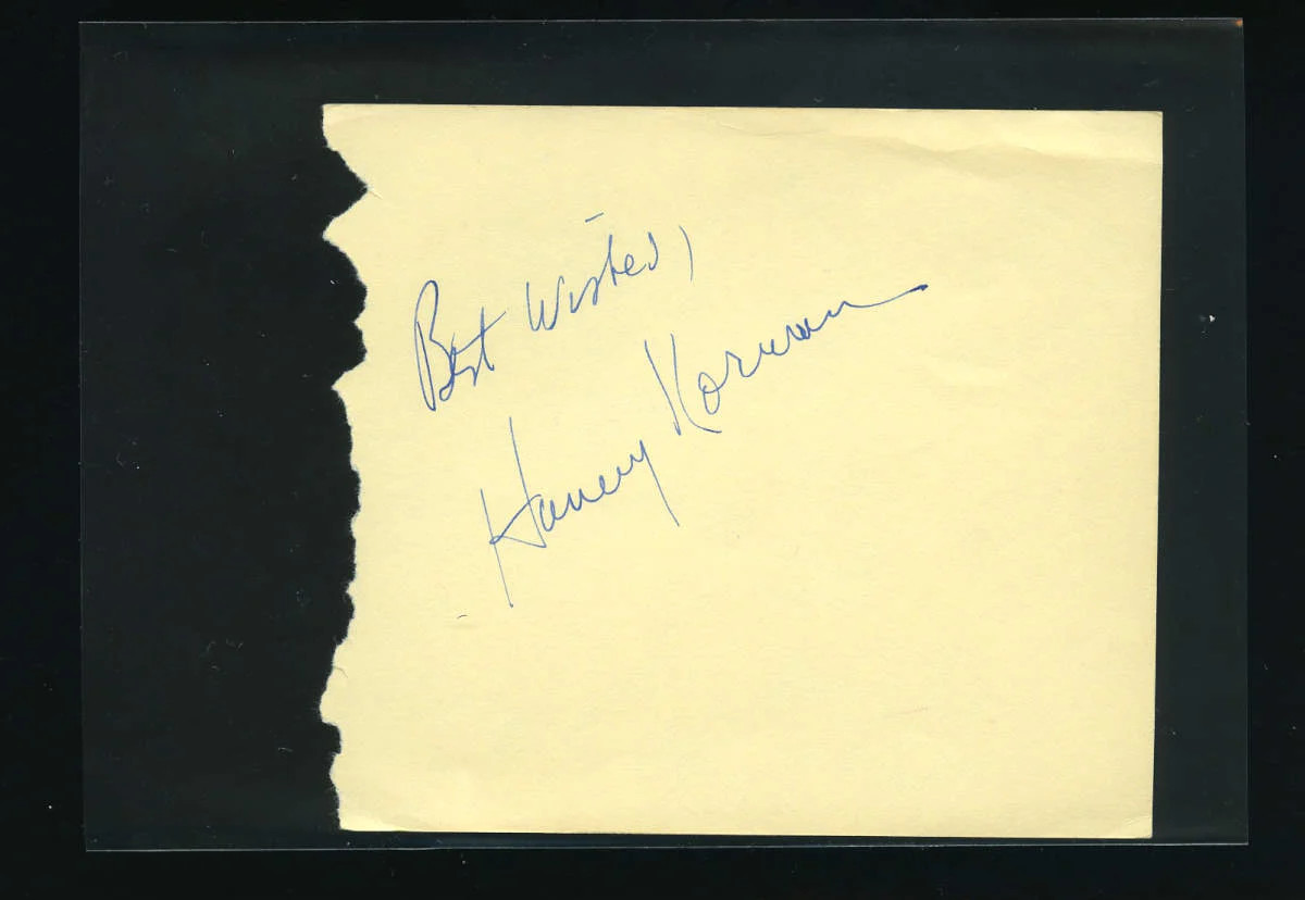Harvey Korman – Signed Autograph and Headshot Photo set – Carol Burnett