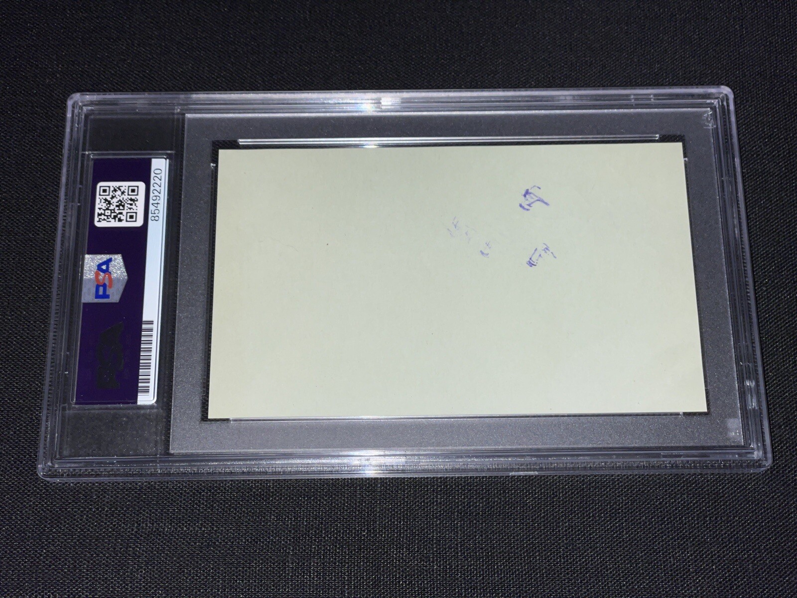 John Barrymore Signed 3×5 Cut Album Page PSA Slabbed Hamlet Actor
