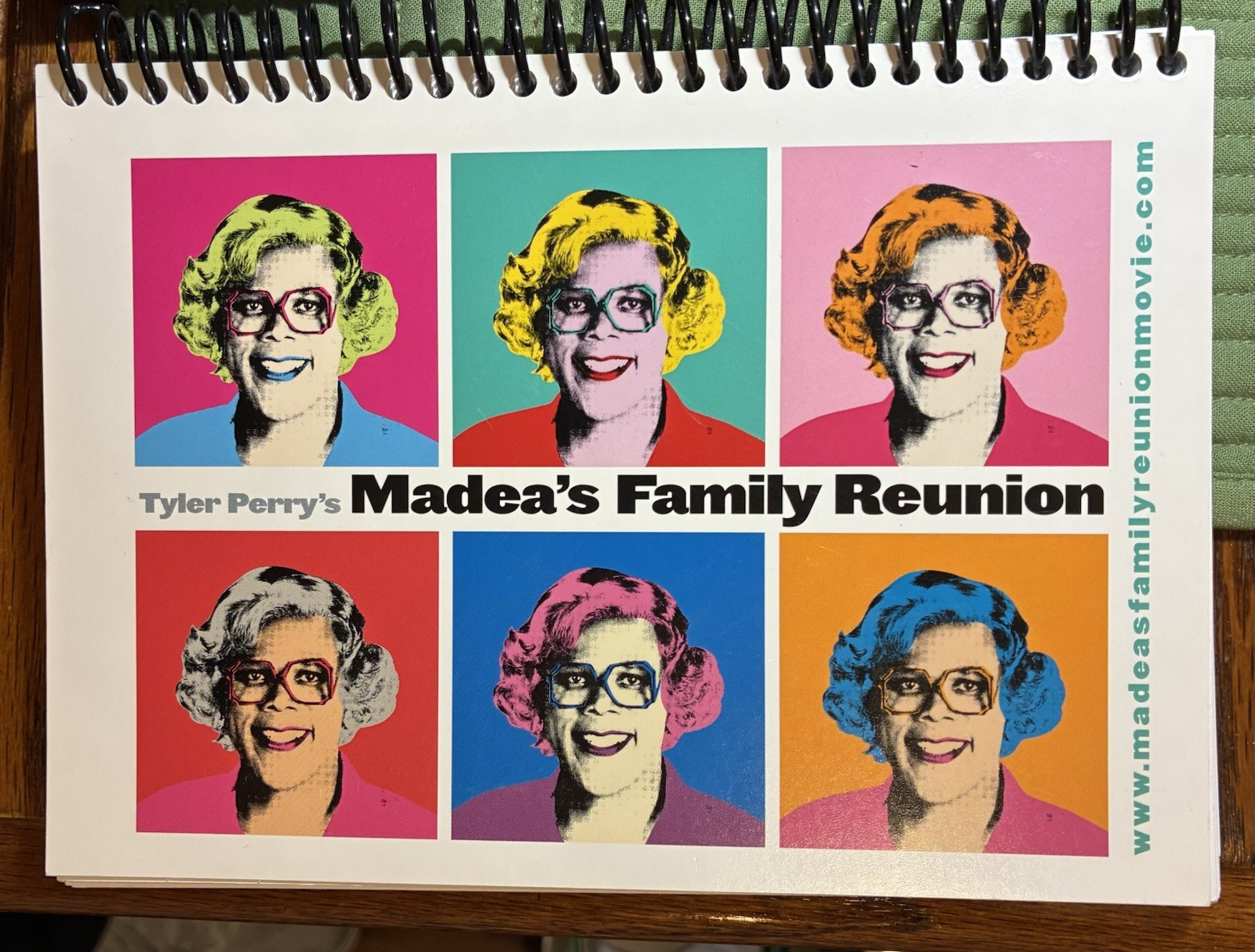 2006 Tyler Perry’s MADEA’S FAMILY REUNION Movie Promotion Spiral Notebook