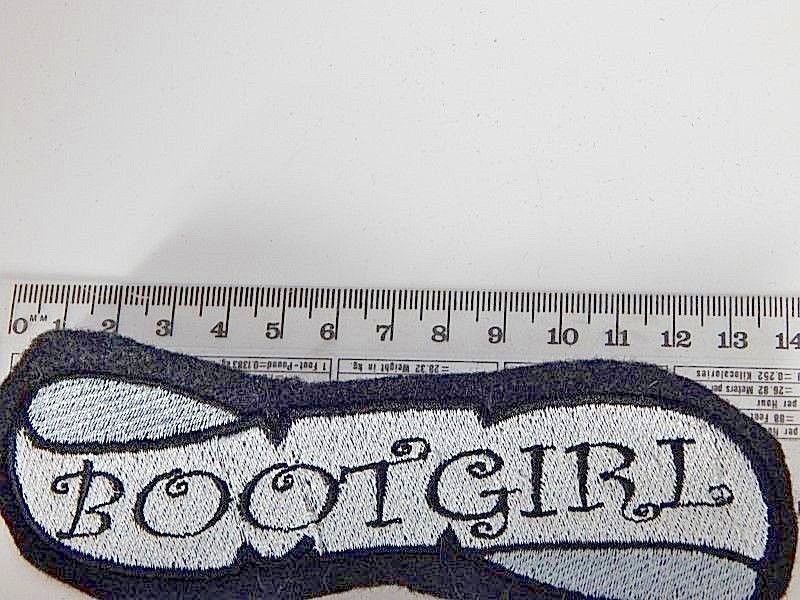 Rare Bootgirl Rocker & Roll Banner Patch Retro Ska Nick Name Northern Soul DIY