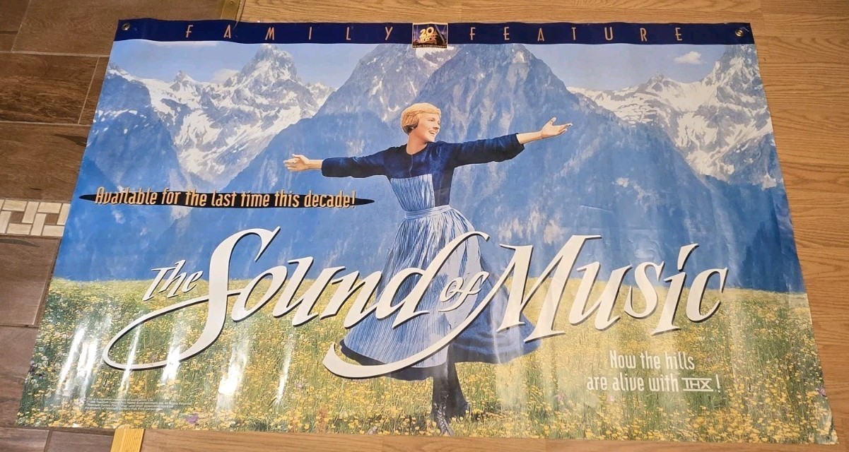 Sound Of Music My Fair Lady 60″ x 36″ 2 Sided Banner Poster Julie Andrews 1996