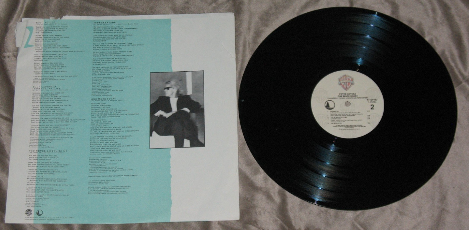 Peter Cetera Signed Autograph One More Story Record Album Vinyl JSA Certified