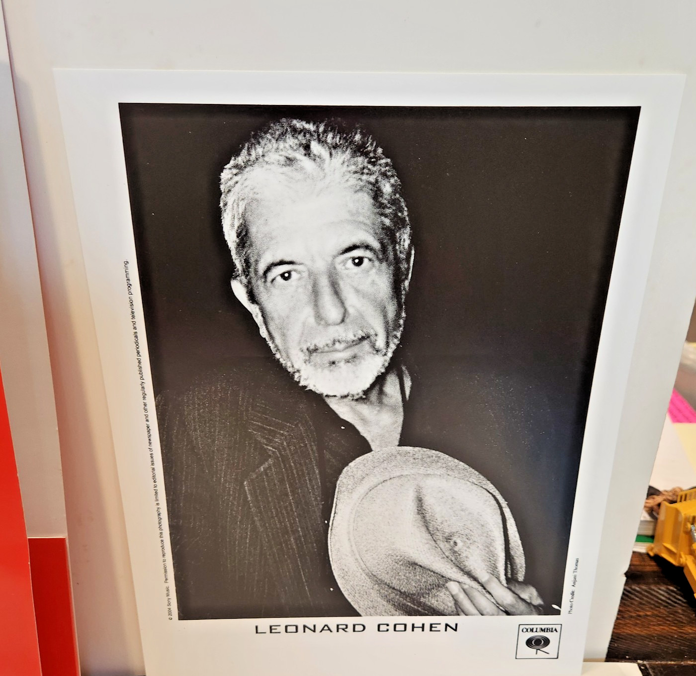 Leonard Cohen – “Dear Heather” 2004 Press Kit 8×10 Red Folder Media Reviews